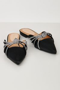 Elegant classy satin mules